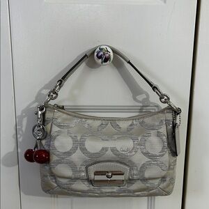 Coach Vintage Metallic Silver Shoulder Bag